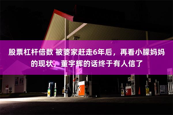 股票杠杆倍数 被婆家赶走6年后，再看小朦妈妈的现状，董宇辉的话终于有人信了