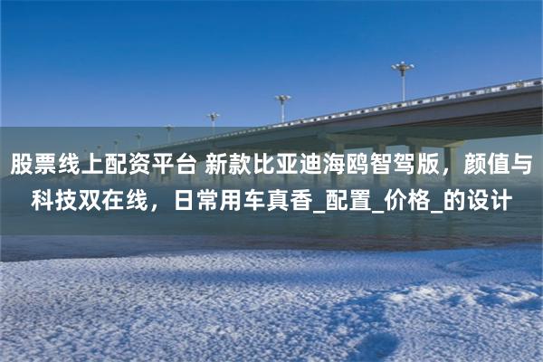 股票线上配资平台 新款比亚迪海鸥智驾版，颜值与科技双在线，日常用车真香_配置_价格_的设计